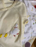 翘脚鸭 婴儿衣服新生儿连体衣春秋季纯棉爬爬服满月宝宝百天睡衣秋冬季 黄小熊2件（系带）【四季款】 66cm 【建议3-6个月体重12-15斤】 实拍图