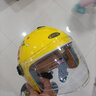 SMART4U儿童头盔3C认证 电动车电瓶车摩托车卡通安全帽 男女童轻便半盔KH1黄色四季通用 实拍图