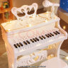 奥智嘉电子琴儿童钢琴玩具女孩生日礼物3-6岁早教音乐器带话筒生日礼物 晒单实拍图