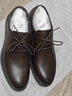 海澜之家HLA皮鞋男商务正装秋冬鞋子德比休闲男鞋HAAPXM4DBG576 棕色40 实拍图