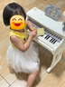 俏娃宝贝儿童玩具1-3岁小钢琴3-6岁女孩生日礼物宝宝益智早教2电子琴5两男 白1-6岁充电款：气质款立式钢琴 实拍图
