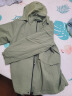 罗蒙（ROMON）三合一冲锋衣男夹克连帽外套女情侣装户外登山服军绿色4XL 实拍图