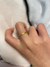 梦金园黄金戒指 足金麦穗轻奢哑光沙面指环送女友情人节 12号圈口 约2.15g 实拍图