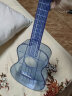 巴丽（BALI）尤克里里23英寸透明乌克丽丽ukulele初学者四弦小吉他 【透明蓝】23寸+琴包 实拍图