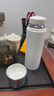 梵科（Fanke）高档保温杯陶瓷内胆焖茶杯户外水杯车载钛滤网随身泡茶杯礼物杯子 梵器焖泡杯-禅意白 500ml 实拍图