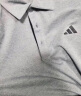 adidas简约速干舒适高尔夫运动翻领短袖POLO衫男装夏季阿迪达斯 深灰 M 晒单实拍图