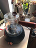 SYANF全自动煮茶器玻璃壶煮茶炉蒸汽煮茶壶迷你电陶炉家用煮茶炉花茶壶 9-黑晨露炉+青灰侧把壶 600ml 实拍图