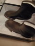 达芙妮（DAPHNE）棕色短靴女靴子2024年新款春秋季平底高级感马丁靴女士瘦瘦靴 棕色 37 晒单实拍图