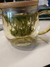 忆壶茶（YI HU TEA）茶杯玻璃茶具加厚喝水杯子茶水分离杯带过滤耐高温男女泡茶马克杯 【升级大容量】黄把550ml 实拍图