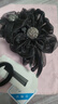 默研（MOYAN）满钻太阳花抓夹后脑勺专用气质发夹盘发神器夹子头饰发饰 黑色花朵水钻抓夹 A29-306 实拍图