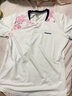 川崎（KAWASAKI）羽毛球服女神运动套装女夏季短袖T恤运动裙两件套运动服速干衣 女款圆领短袖T恤 A2948 霜白色 L 实拍图