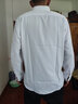 啄木鸟白衬衫男秋冬季新款男士商务休闲纯色免烫长袖衬衫修身职业工作装 白色（款） 常规 L 实拍图