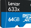 雷克沙（Lexar）64GB TF（MicroSD）存储卡 C10 U3 V30 A1 高速内存卡 读速100MB/s 持久稳定（633x） 实拍图