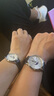 依波路（ERNEST BOREL）瑞士手表情侣原装进口石英月相典雅系列情侣送老公 黑色皮带情侣表一对 实拍图