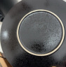 onlycook 日式陶瓷盘子 餐盘西餐盘牛排盘水果盘 复古可微波 10寸黑色 实拍图