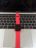 Apple Watch Series 8 智能手表GPS + 蜂窝款41毫米红色铝金属表壳红色运动型表带 eSIM健康手表 MNJ33CH/A 实拍图