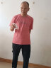 阿诺顿（ARNUODON）2件装夏季100%纯棉短袖t恤男韩版圆领基础青少年打底新疆棉半袖潮 TEARS火山红+W雾蓝 2XL *建议145-160斤 实拍图