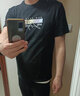 欧郎格【棉2件装】短袖t恤男韩版潮流宽松夏天休闲半袖上衣服纯棉短袖男 纯棉套餐6：彩色字母黑+SKL黑 3XL \165-180斤 实拍图