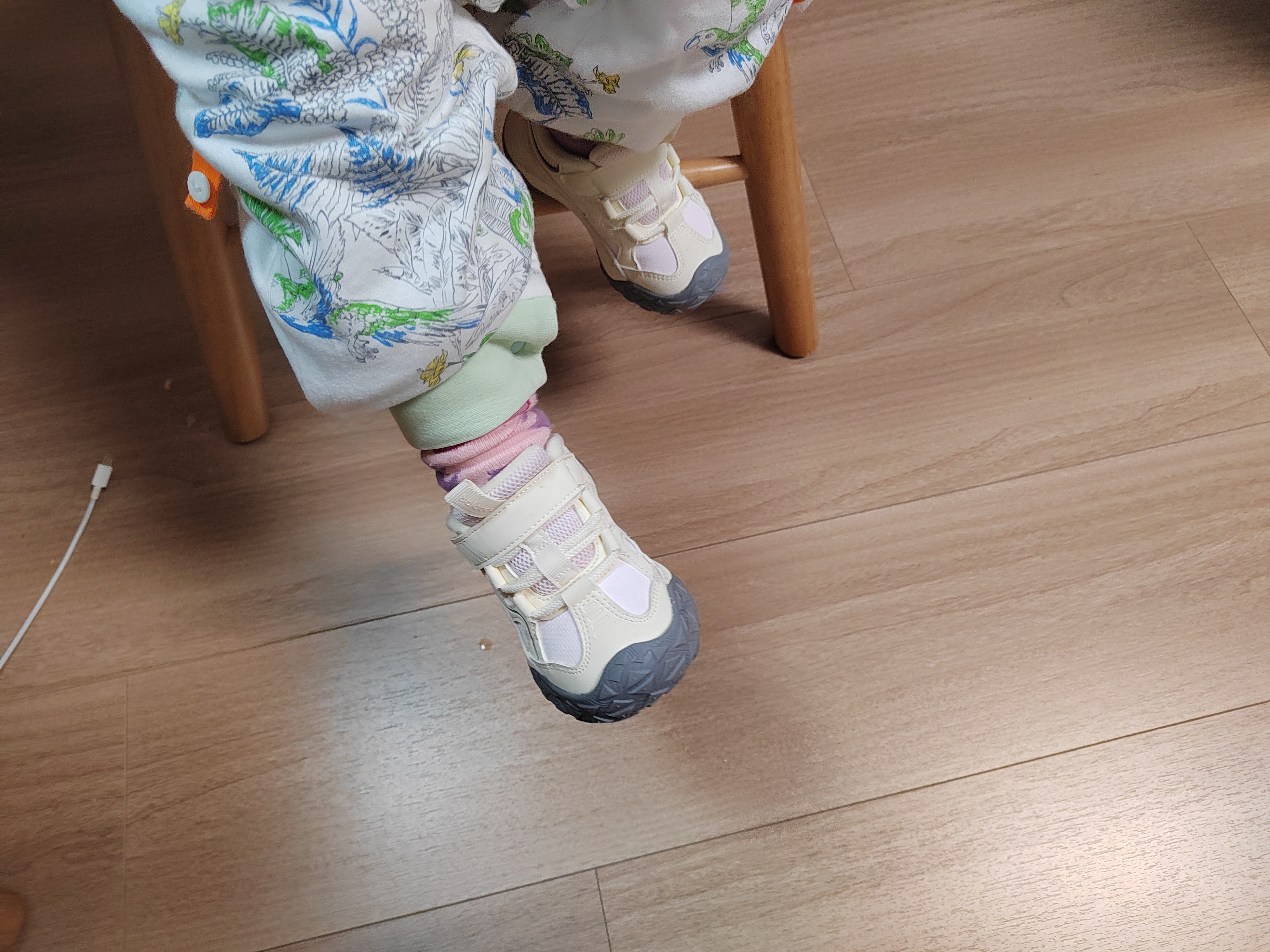 巴拉巴拉童鞋儿童学步鞋男童女童宝宝秋冬季户外稳步加绒防滑鞋子 实拍图
