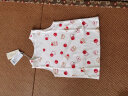 拉比（Labi Baby）儿童背心男童女童背心宝宝纯棉上衣2件装 苹果 浅杏色 90 晒单实拍图