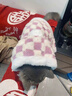 阿莫尔猫咪衣服秋冬保暖披风毛毯斗篷小型犬德文布偶猫睡袍狗狗被子披肩 紫色【披风毛毯两用】 S 建议6斤内  具体看尺码 实拍图