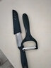 小天籁 水果刀不锈钢厨具瓜果刀切水果瓜刨厨房用品小工具 墨绿色水果刀+削皮刀 实拍图