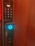 德奥西828全自动指纹锁密码锁智能门锁电子锁家用标准锁体霸王锁体屏幕 咖啡色-全自动锁芯-免费安装 实拍图