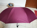 天堂伞超大加大号男晴雨伞三折叠三人黑胶遮阳商务伞广告伞印制logo 绛红黑胶升级款-【家庭巨大伞】 【伞面152伞下130】 实拍图