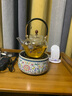 鑫璟仁玻璃煮茶器镶银蒸煮茶壶电陶炉茶壶烧水壶大容量茶具套装加厚泡茶 富甲锦鲤-罗汉壶+珐琅彩炉 实拍图