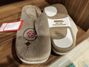 回力棉拖鞋男秋冬季灯芯绒居家鞋女中国风防滑家用情侣款加绒保暖拖鞋 咖啡 42-43 【标准码】 实拍图