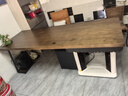 奥斯彩登（OSTRADAN）实木老板桌经理桌 现代原木轻奢大气班桌带柜子 办公桌台式电脑桌 定制尺寸，联系客服改价 实拍图
