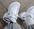 斯凯奇（Skechers）小白熊丨老爹鞋男女同款革面复古潮流休闲学生跑步运动鞋小白鞋 女款-黑标小白熊/WBK 38 实拍图