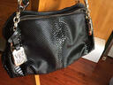 威栩生（VIZEUS）真皮女包手提单肩斜挎包女欧美时尚头层牛皮漆皮女士包包轻奢品牌 黑色 实拍图