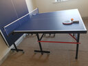 波洛克（BOLUOKE）乒乓球台 乒乓球桌室内家用可折叠标准兵乓球桌案子移动折叠带轮 （2.4米*1.2米）带轮 实拍图
