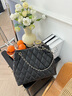 CinvaiKrose轻奢包包女包2025新款大容量托特包通勤腋下单肩包生日圣诞节礼物 黑色【送女友老婆礼物走心实用】 实拍图
