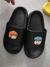 Dwayne拖鞋女外穿网红2024新款踩屎感厚底卡通可爱室内洗澡防滑凉拖鞋 *厚底(男女孩情头)黑色 36-37 (偏小一码) 实拍图