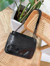 CALWAN KEODH轻奢包包女包邮差包2025新款斜挎包单肩送生日情人节礼物女朋友 黑色-时尚小众品牌通勤百搭 实拍图
