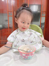 蒂乐宝宝吃饭围兜嘴婴儿辅食无袖罩衣夏天防水防脏儿童饭兜反穿衣 艾克熊猫 【防污免洗 一擦既净】 均码（0~3岁） 实拍图