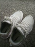安踏运动鞋女鞋皮网面透气软底轻便防泼水跑步鞋缓震旅游休闲鞋子 【皮面防泼水】安踏白/淡灰-4 36.5 6/(36.5码) 实拍图