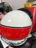 AGV X70头盔摩托车机车复古男女骑行3/4盔四季通用电动车安全帽 MINO 73 WHITE/RED L（适合58-59头围） 实拍图