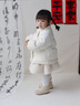 巴拉巴拉童装儿童羽绒服婴儿外套2025新宝宝女童春装新年拜年服新中式衣服 白色调00311-白鸭绒 90 充绒量59g 实拍图
