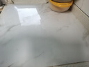 艺姬仿大理石纹茶几垫防水防油免洗塑料白色长方形pvc餐桌垫桌布台布 爵士白 定制40+拍 实拍图