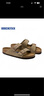 BIRKENSTOCK勃肯德国进口男女款牛皮绒面革软底Arizona双扣拖鞋 女款灰色951303 38 实拍图