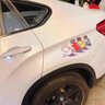 摩杰乐 汽车贴花划刮痕装饰遮挡创意贴纸电动车摩托车拉花车身个性贴画 四人版 15CM【进口材质】 实拍图