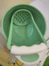 抱抱鸭 婴儿辅食研磨器宝宝水果手动果泥食物套装工具料理碗孩子研磨碗 研磨碗两件套+感温勺叉（绿色） 晒单实拍图