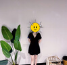 瑜品佳大码泳衣连体女士泡温泉显瘦游泳显瘦宽松聚拢遮肚子保守遮肉沙滩 黑色大码泳衣【100斤-140斤】 实拍图