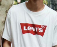 Levi's【全新升级】李维斯2024春夏新版情侣同款短袖T恤logo印花简约 白色0000 L 晒单实拍图