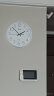 天王星（Telesonic）挂钟 客厅现代简约安静圆形石英寸挂表 Q7703-1白色35cm 实拍图