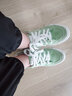 人本女鞋帆布鞋女2024秋季新款韩版百搭低帮小白鞋平底学生情侣板鞋子 抹茶绿 44 实拍图