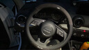酷义奥迪a4l方向盘套A6L A3 Q5L Q3 Q2L A8 Q7翻毛皮超薄汽车四季把套 奥迪-半翻毛皮【时尚黑】圆形 实拍图